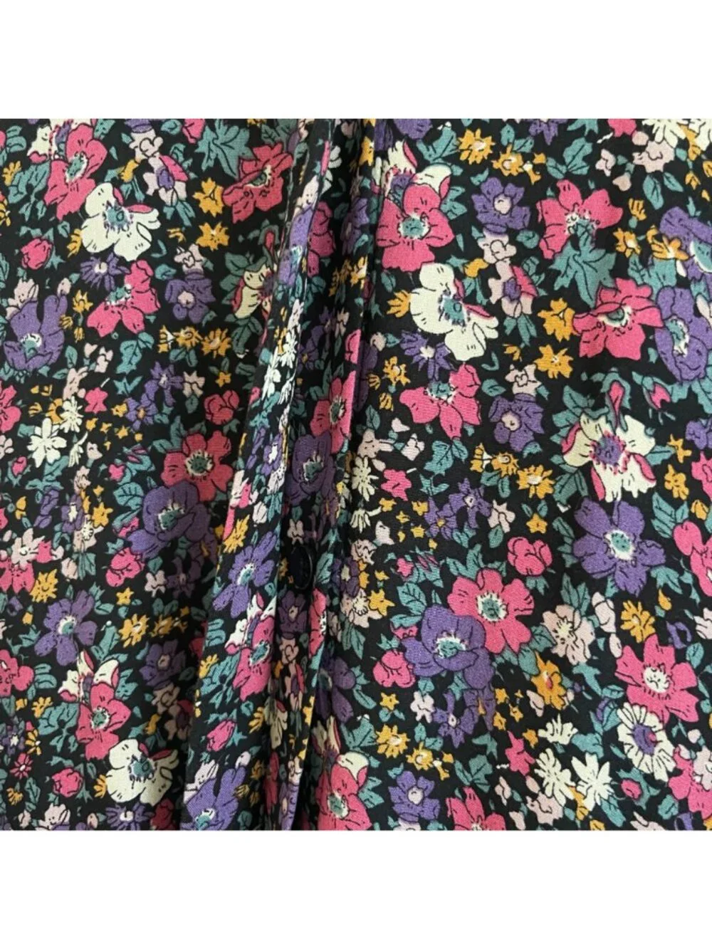 Natural Life Womens Floral Maxi Dress Size L Boho Cottagecore Prairie Whimsical - Picture 5 of 11